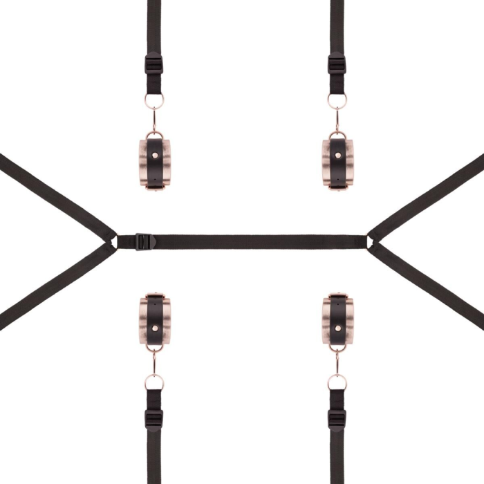 Фіксатор рук і ніг для ліжка Rosy Gold - Under-Mattress Restraint Set