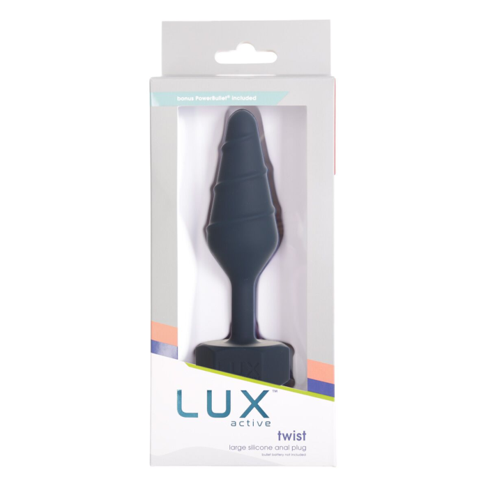 Анальна пробка Lux Active Twist Plug Large Blue