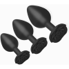 Набір силіконових анальних пробок BMS Roses Til’ Dawn Silicone Anal Plug Kit (пошкоджене паковання!!!)