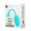 Віброяйце Pretty Love Kirk, силіконове, блакитне, 19,7 × 3,5 см