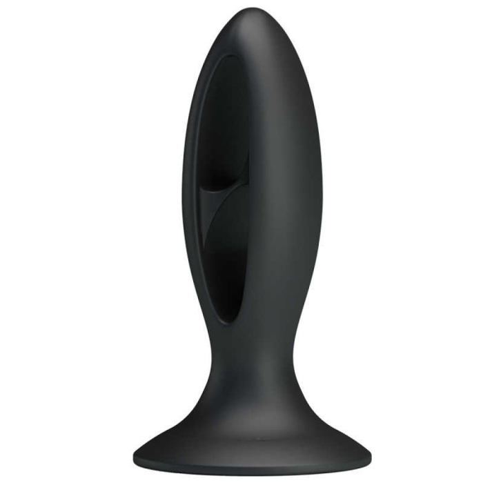 Анальна пробка з присоскою Fabulous Silicone, чорна