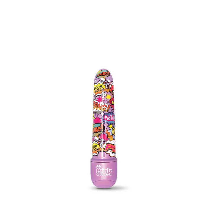 Міні-вібратор із принтом Global Novelties Prints Charming Pop Tease мультиколор