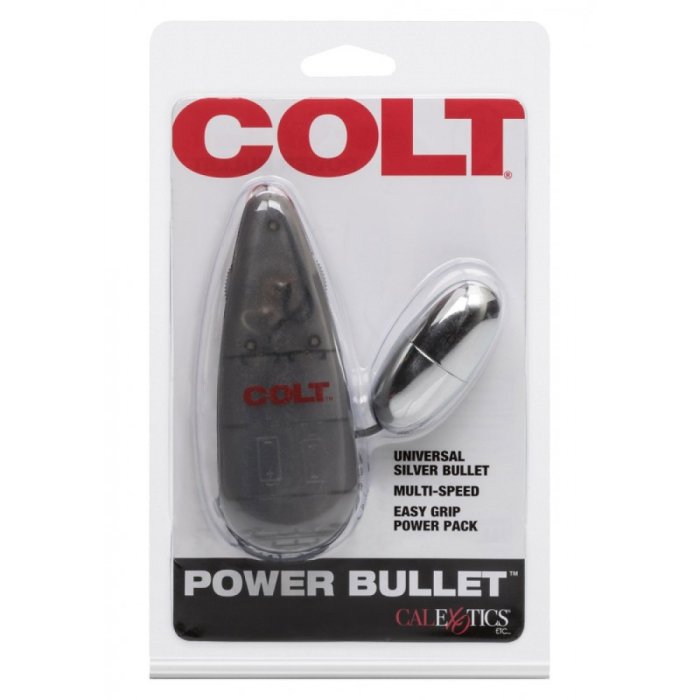 Віброкуля з пультом COLT Multi-Speed Power Bullet, срібляста