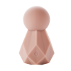 Вібратор для клітора Sweet Em Crystal у формі кристала з гранями, рожевий, 8 × 4,8 см