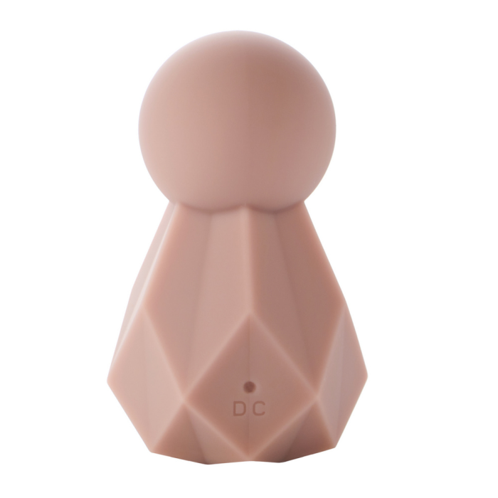 Вібратор для клітора Sweet Em Crystal у формі кристала з гранями, рожевий, 8 × 4,8 см