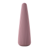 Вібратор для клітора Sweet Em Cone у формі конуса, ребристий, фіолетовий, 12,8 × 3,8 см