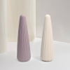 Вібратор для клітора Sweet Em Cone у формі конуса, ребристий, фіолетовий, 12,8 × 3,8 см