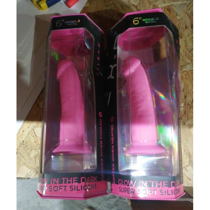 Фалоімітатор SilexD Robby Pink Glow in the dark (м'яте паковання!!!)