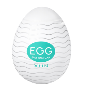 Мастурбатор-яйце з рельєфом XHN Egg Easy Ona-Cap, білий, 52 × 68 мм