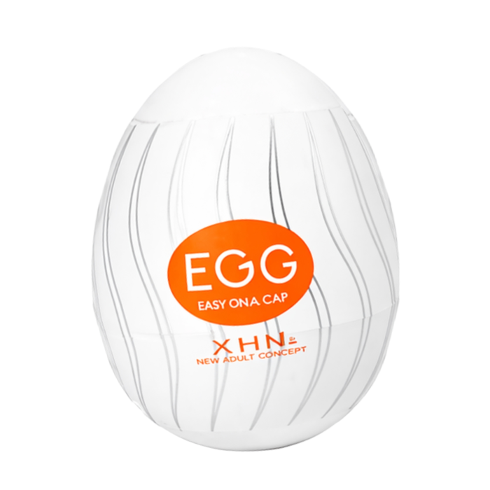 Мастурбатор-яйце з рельєфом XHN Egg Easy Ona-Cap, білий, 52 × 68 мм