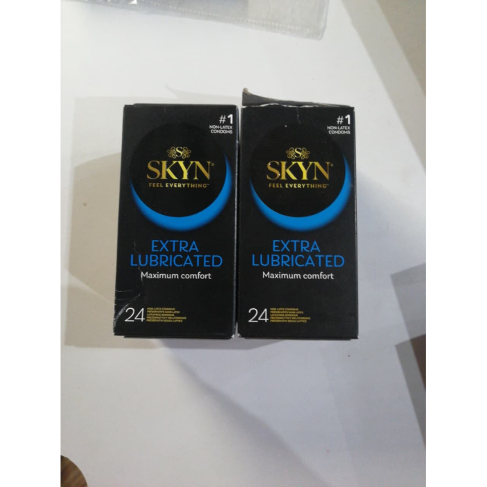 Безлатексні преміум-презервативи SKYN Extra Lubricated 24 шт (м'яте паковання!!!)