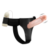 Страпон порожнистий (фалопротез) з вібрацією Baile Vibrating Strap On, беж, 19 × 4 см