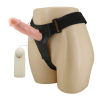 Страпон порожнистий (фалопротез) з вібрацією Baile Vibrating Strap On, беж, 19 × 4 см