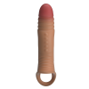 Подовжуюча вібронасадка на пеніс Pretty Love Penis Sleeve, реалістична, 22 × 5,5 см