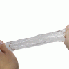 Подовжуюча насадка на пеніс Pretty Love Penis Sleeve, прозора, 22 × 5,5 см
