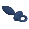 Анальна пробка MR. PLAY Butt Plug with Loop, синя, розмір S, 11,5 × 2,7 см