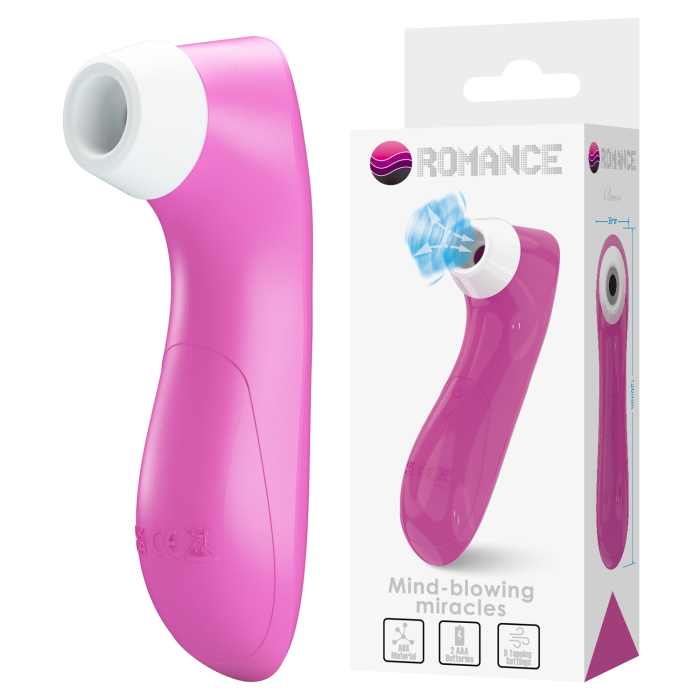 Вакуумний стимулятор клітора Baile Romance, рожевий, 12,6 × 3,6 см