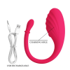 Віброяйце Romance Undine Vibro-Bullet силіконове, з додатком, рожеве, 20,5 х 3,4 см