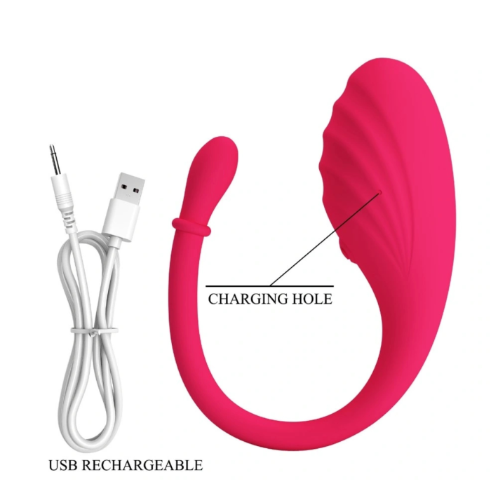 Віброяйце Romance Undine Vibro-Bullet силіконове, з додатком, рожеве, 20,5 х 3,4 см