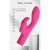 Мини вибратор-кролик Pretty Love Elivia, розовый, 17,2 х 3,4 см