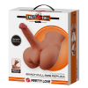 Мастурбатор реалістичний CRAZY BULL Rhynе пеніс та анус, бежевий, 24,6×23,7 см