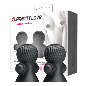 Вібростимулятор для сосків PRETTY LOVE Nipple Sucker, чорний