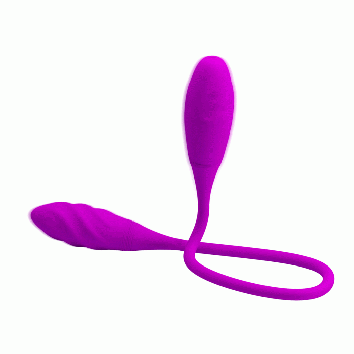 Двосторонній вібратор PRETTY LOVE Snaky Vibe, фіолетовий