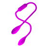 Гнучкий вібростимулятор для пар PRETTY LOVE Dream Lover's Whip, фіолетовий, 65.5 х 3.2 см