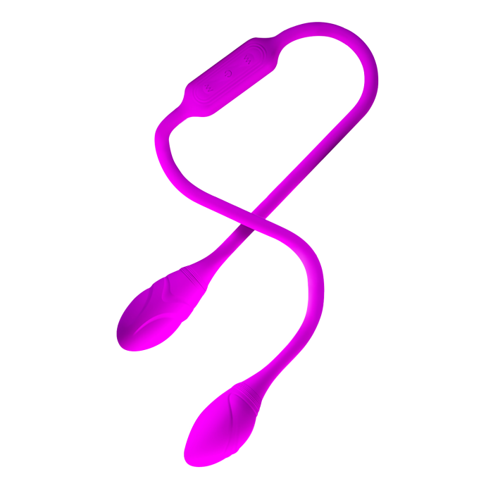 Гнучкий вібростимулятор для пар PRETTY LOVE Dream Lover's Whip, фіолетовий, 65.5 х 3.2 см