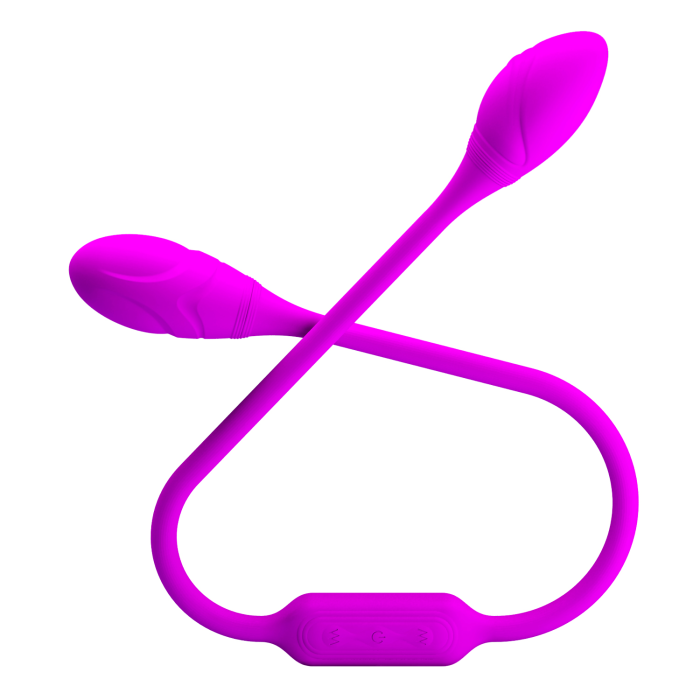 Гнучкий вібростимулятор для пар PRETTY LOVE Dream Lover's Whip, фіолетовий, 65.5 х 3.2 см