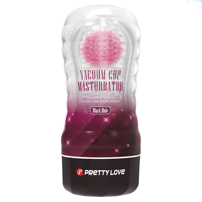Мастурбатор у колбі PRETTY LOVE Planet прозорий, з рожевою кулькою, 18 х 7.7 см