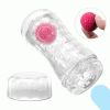 Мастурбатор у колбі PRETTY LOVE Planet прозорий, з рожевою кулькою, 18 х 7.7 см