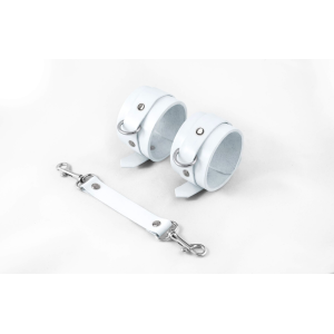 Наручники Feral Feelings - Hand Restraints White, натуральна шкіра