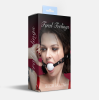 Кляп силіконовий Feral Feelings Silicon Ball Gag Black/White, чорний ремінець, біла кулька