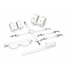 Набір Feral Feelings BDSM Kit 5 White, наручники, поножі, хрестовина, маска, падл