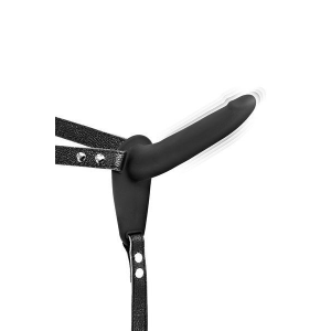 Страпон з вібрацією Fetish Tentation Vibrating Strap-On with Dildo Black (м'ята паковання!!!)