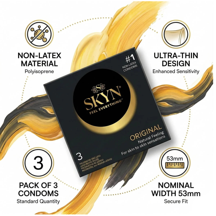 Презервативи SKYN Original безлатексні (поліізопрен), 3 шт.