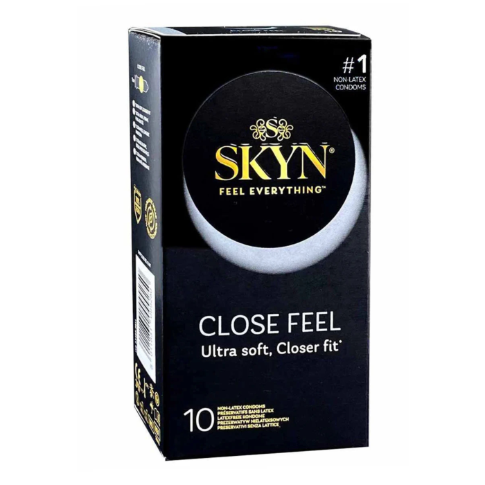 Презервативи з рельєфом Skyn ​​Close Feel, безлатексні (поліізопрен), 10 шт.