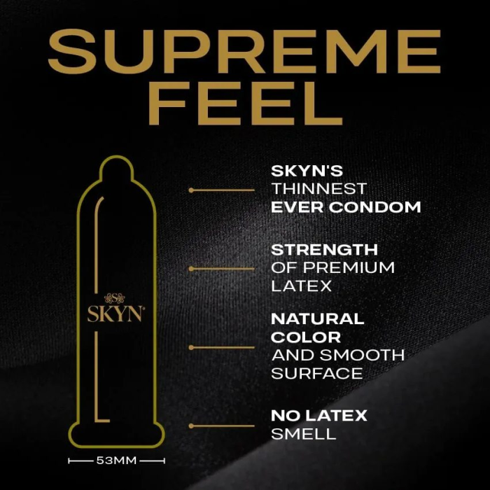 Презервативи Skyn Supreme Feel, безлатексні (поліізопрен), 10 шт