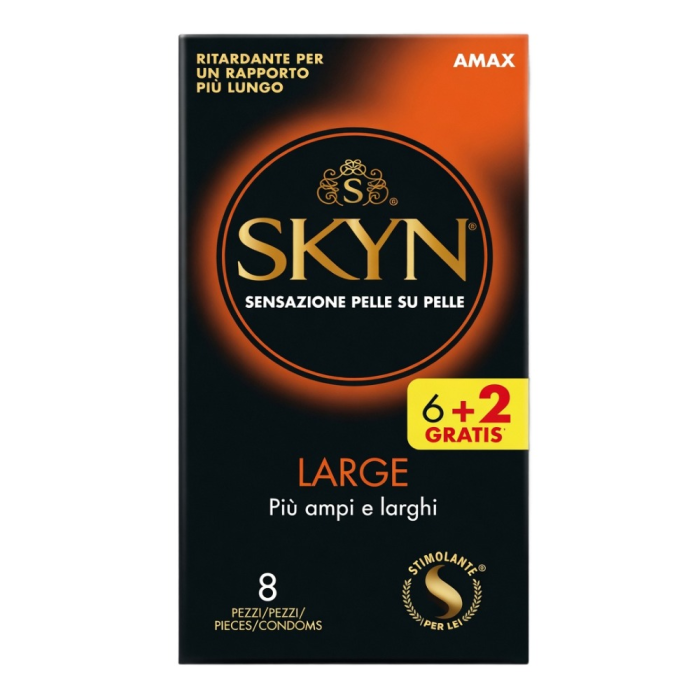 Презервативи SKYN Large безлатексні (поліізопрен), 8 шт