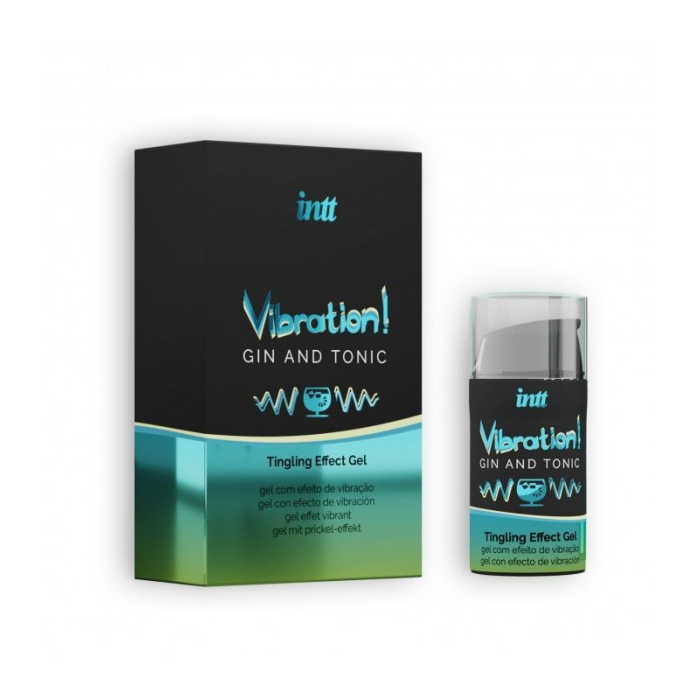 Рідкий вібратор Intt Vibration Gin Tonic (15 мл) (м'яте паковання!!!)