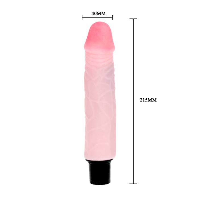 Вібратор реалістичний Baile The Realistic Cock, бежевий, 21.5 х 4 см