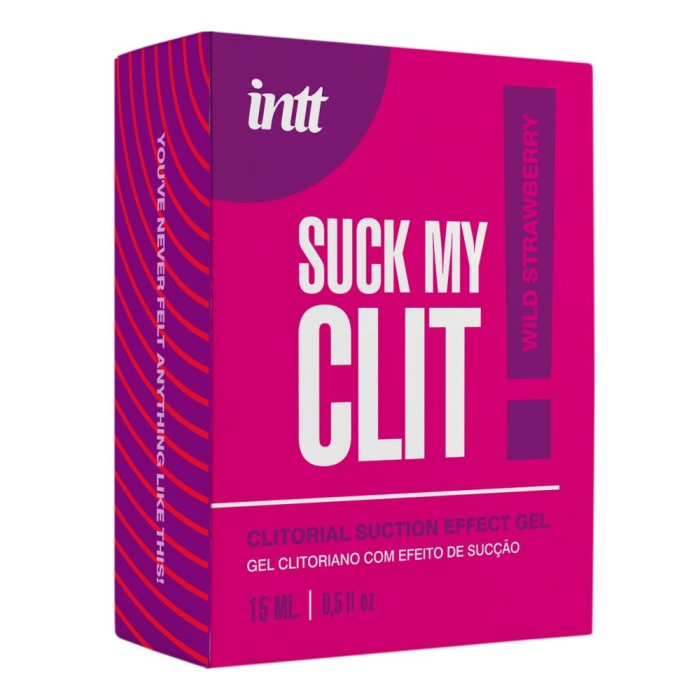 Смоктайзер для клітора Intt Suck My Clit Wild Strawberry (15 мл), полуниця, гель з ефектом посмоктування