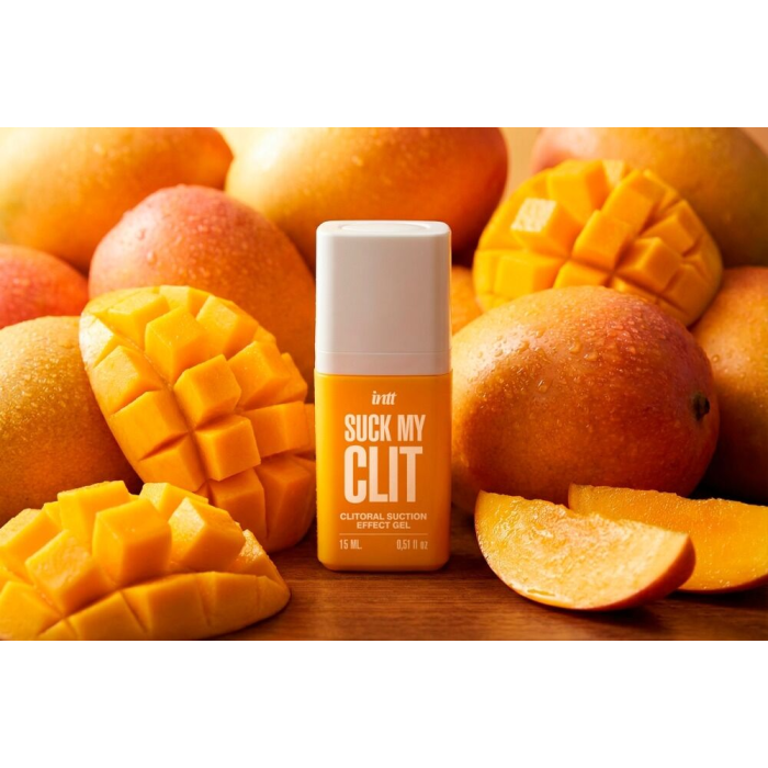Смоктайзер для клітора Intt Suck My Clit Tropical Mango (15 мл), манго, гель з ефектом посмоктування