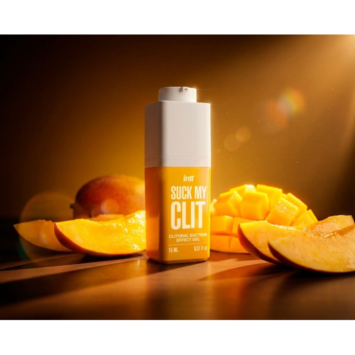 Смоктайзер для клітора Intt Suck My Clit Tropical Mango (15 мл), манго, гель з ефектом посмоктування