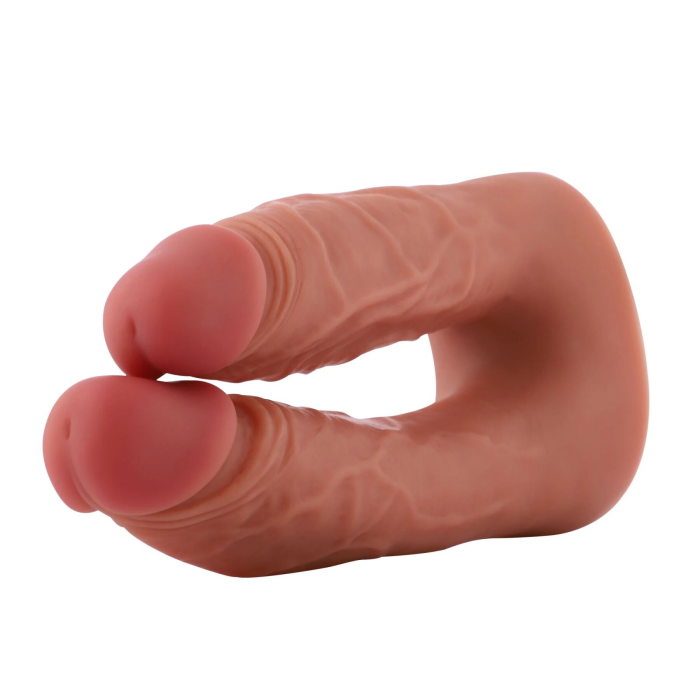 Подвійний фалоімітатор для секс-машин Hismith Silicone Double Penetrator Dildo, система KlicLok