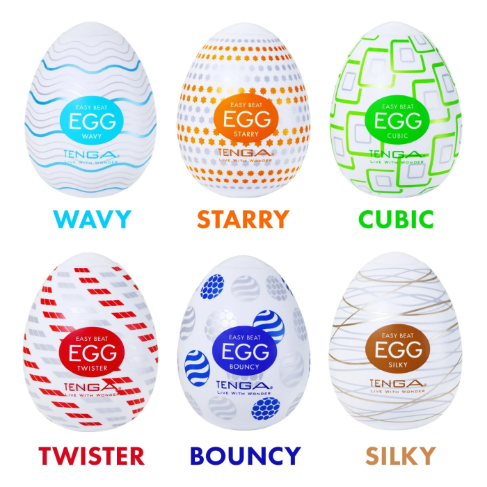 Набір мастурбаторів-яєць Tenga Egg Standard 3 Pack 2 (Twister, Bouncy, Silky)