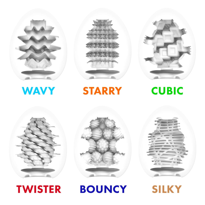 Набір мастурбаторів-яєць Tenga Egg Standard 3 Pack 2 (Twister, Bouncy, Silky)