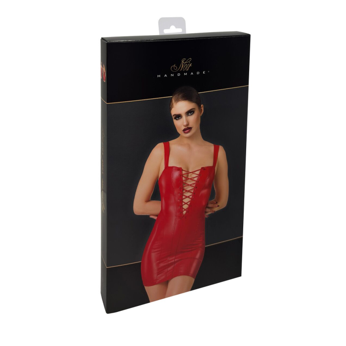 Сукня Noir Handmade F364 Bombshell Lace-Up Mini Dress Red S