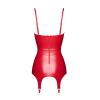Корсет із підв'язками для панчіх Noir Handmade F368 Bombshell Fierce Corset-belt Red XS